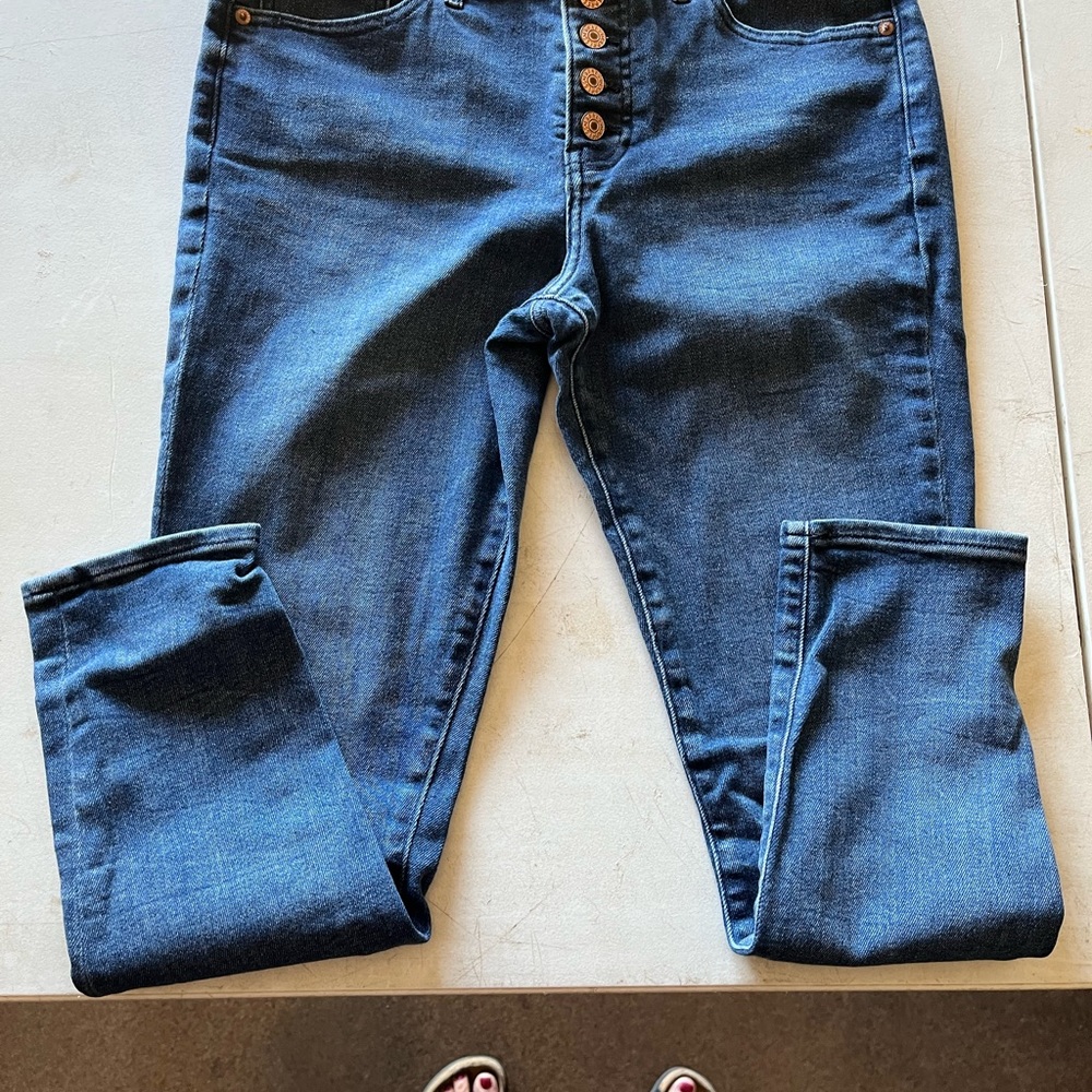 Express jeans skinny mid rise size 12, regular